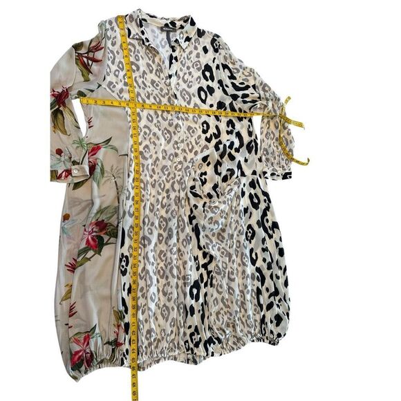 Alembika Women's Cheetah Floral Print Cat Wonderful Dress Multicolor Size 6 - Picture 8 of 13